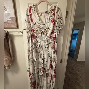 Torrid shorts romper with flowy cape